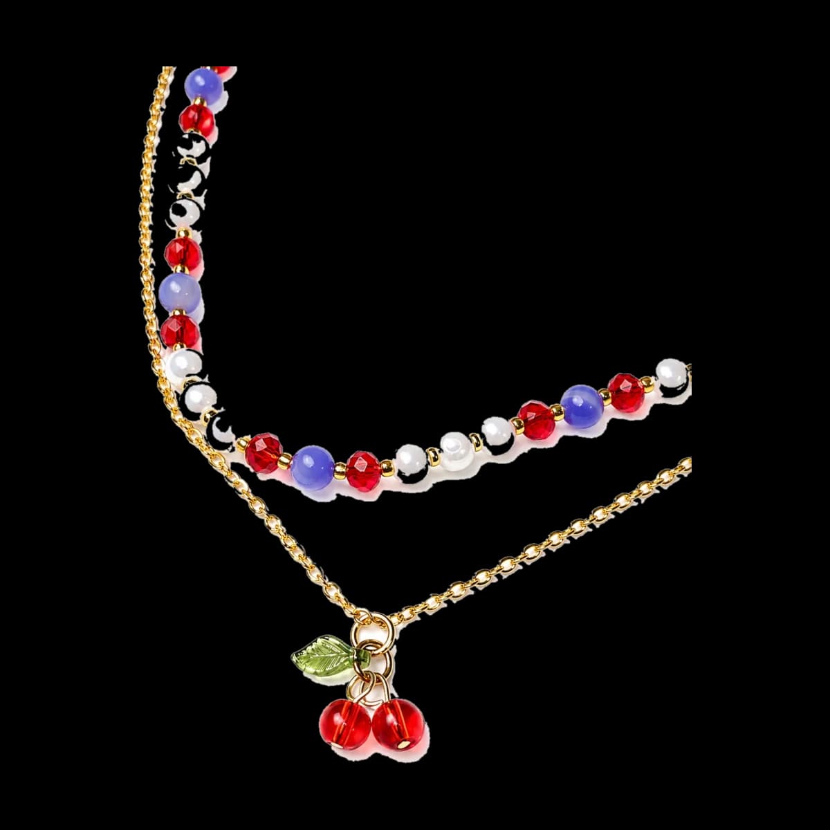Collar de cerezas