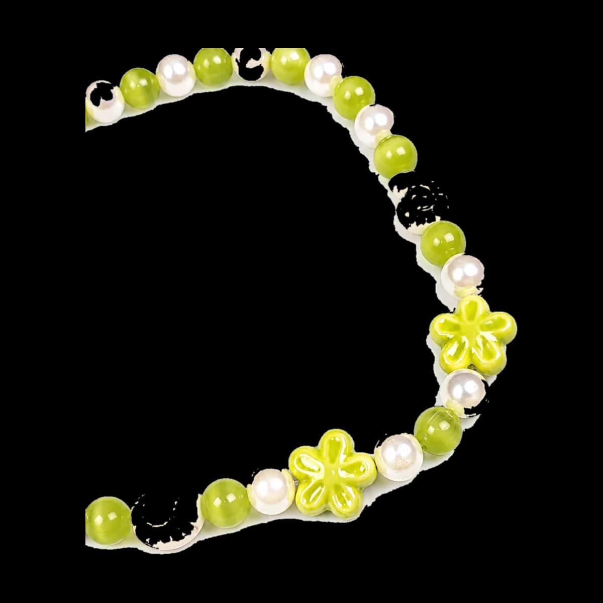 Verde lima floral